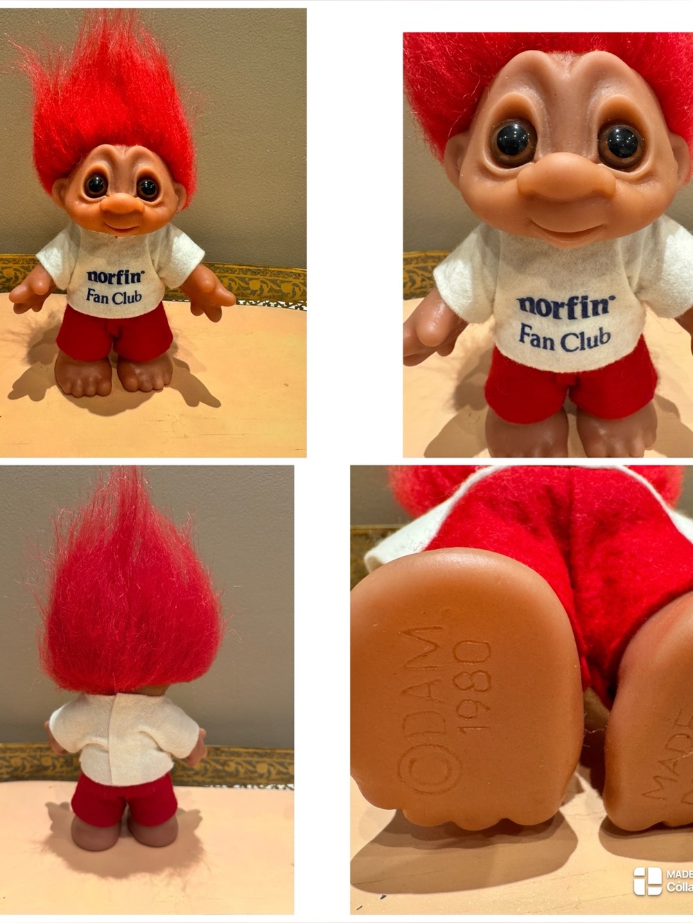 1980 Thomas Dam Norfin Fan Club Troll Doll (often referred to as "Sven")